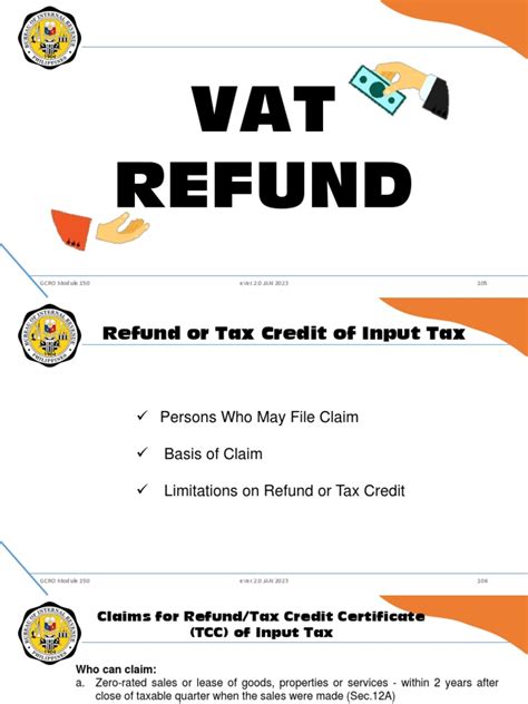 is hotel vat tax refundable.